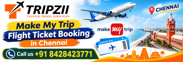 Make My Trip Flight Ticket Booking In Chennai | Call us +91 8428423771 | Tripzii
